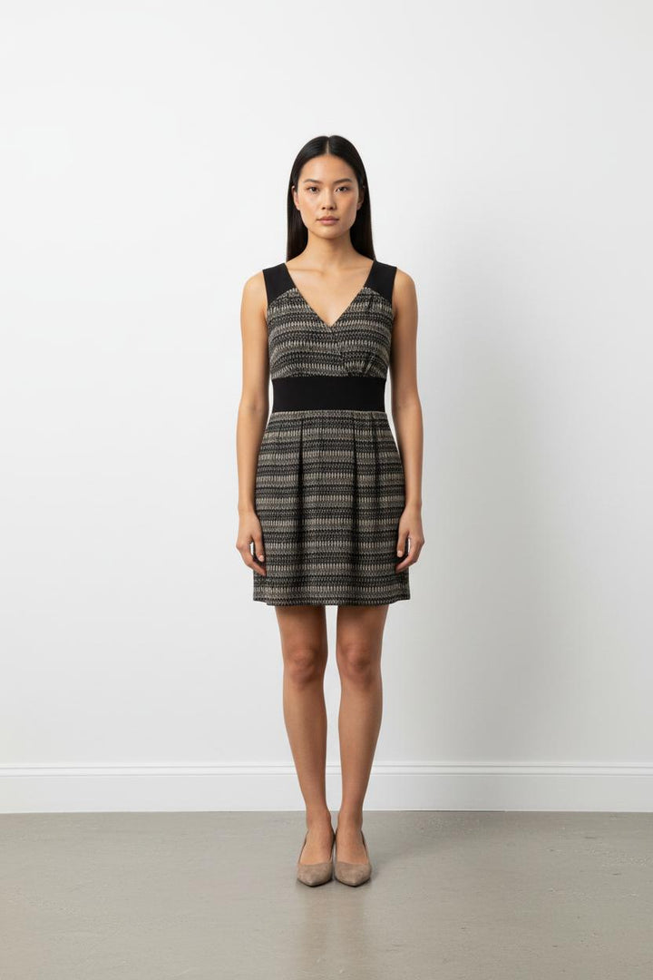 Robe noire à motifs - Taille S/36