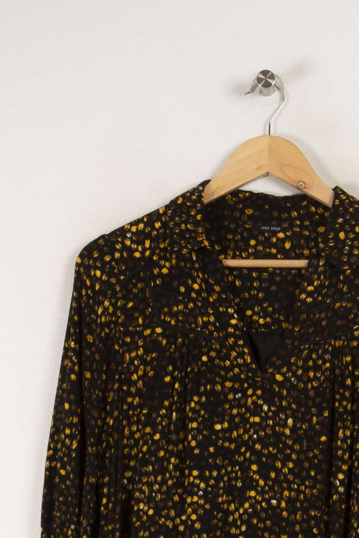 Robe noire et jaune - Taille S/36