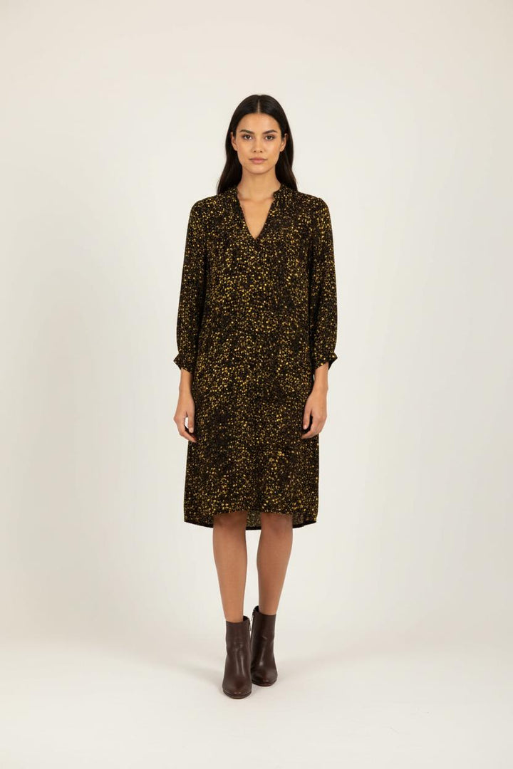 Robe noire et jaune - Taille S/36