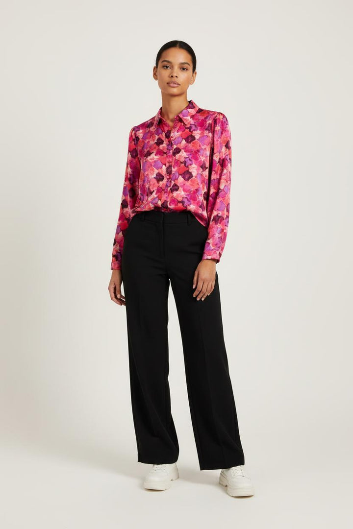 Chemise rose à motifs - Taille S/36