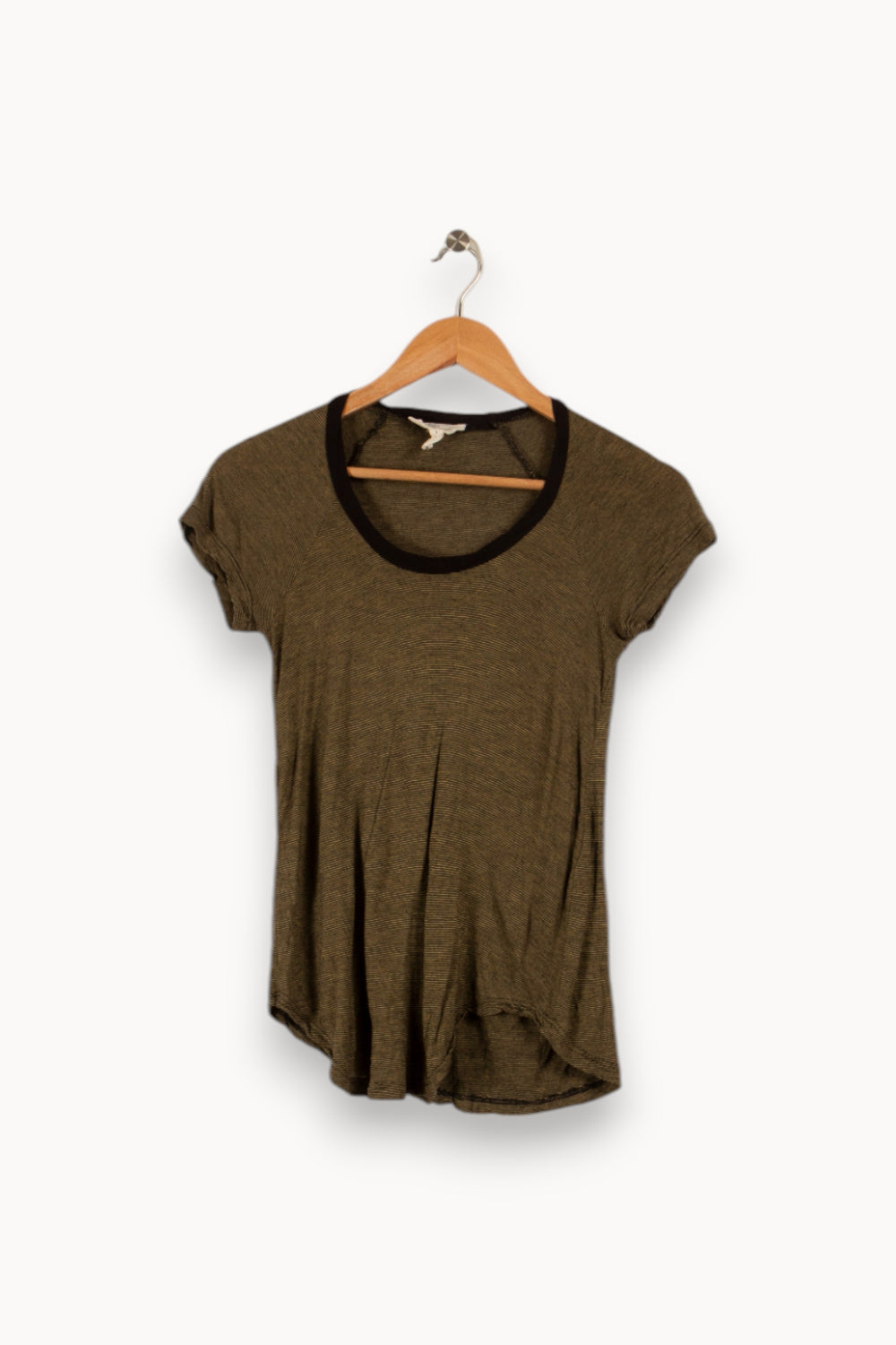 T shirt noir et jaune rayé de la marque Isabel Marant | PARAD27552 - Vendu par Paradigme - Image 1