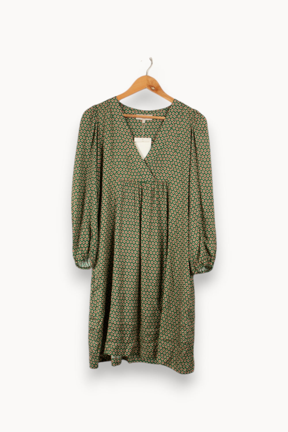 Robe verte à motifs - Taille S/36