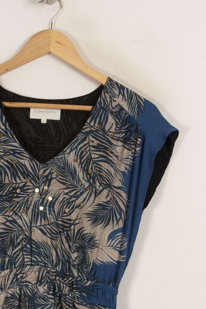 Robe bleue à motifs de la marque Sud express | PARAD27602 - Vendu par Paradigme - Image 1