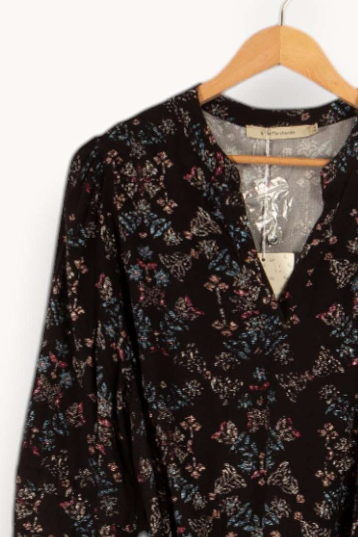 Robe longue noire à motifs - Taille XXL/44