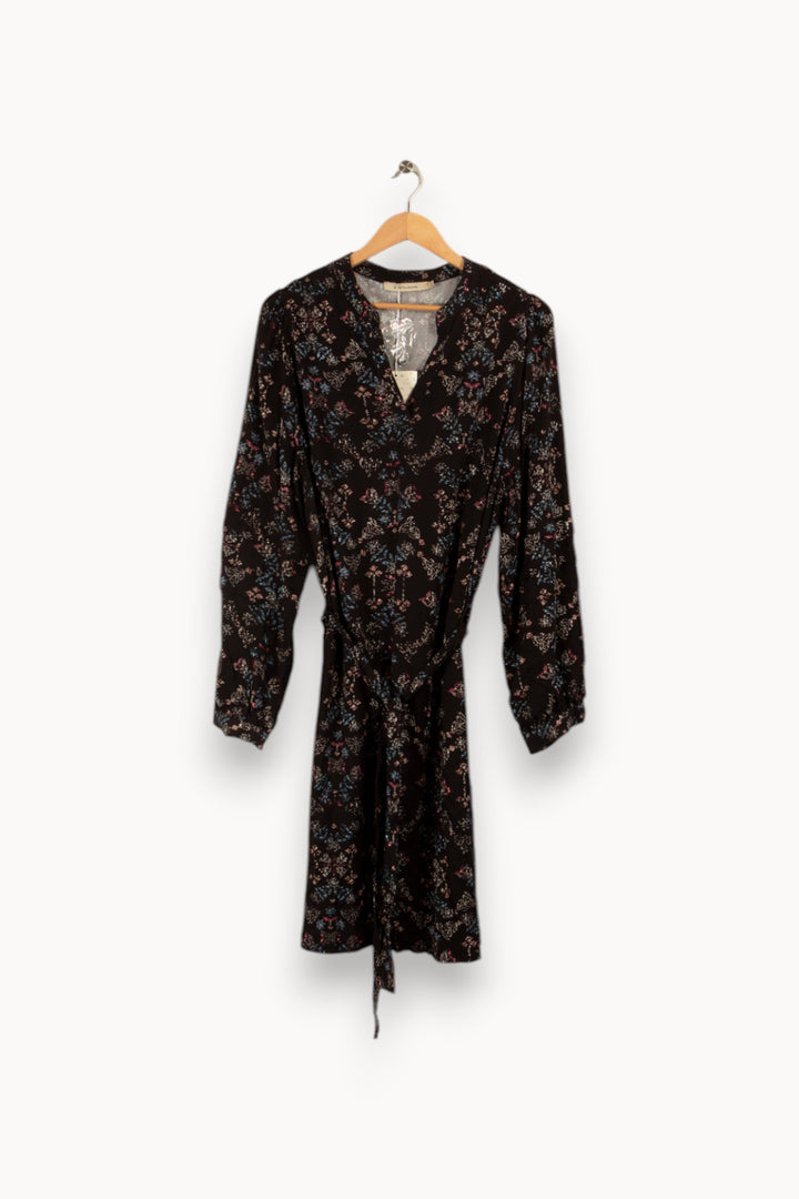 Robe longue noire à motifs - Taille XXL/44