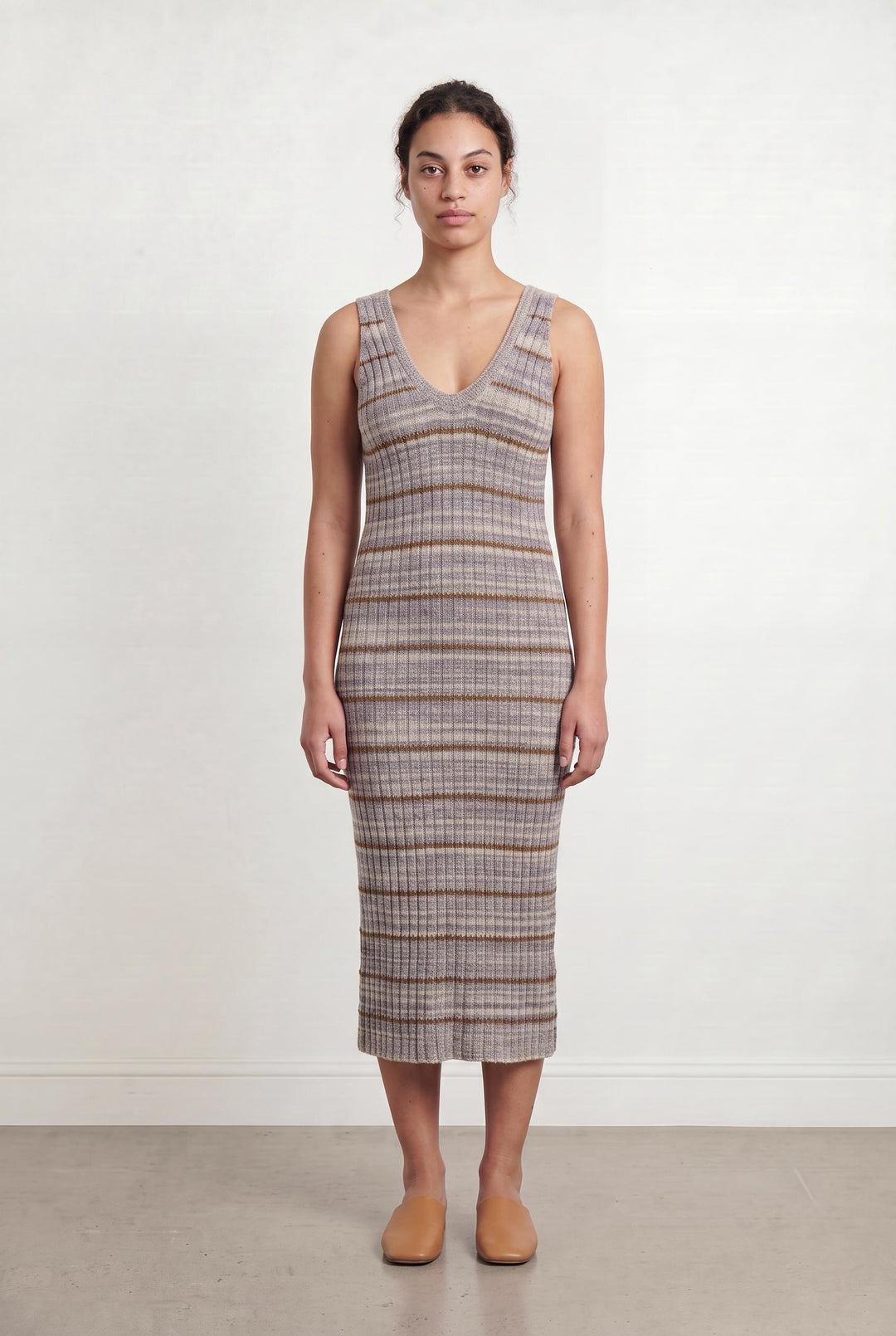 Robe Longue Violette et Marron - Taille L/40 de la marque Vanessa Bruno | PARAD27633 - Vendu par Paradigme - Image 1