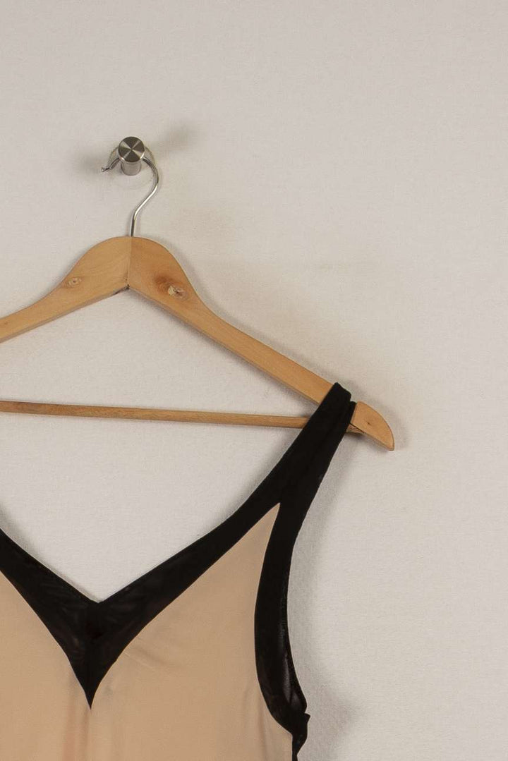 Débardeur beige et noir de la marque Sandro | PARAD27640 - Vendu par Paradigme - Image 2