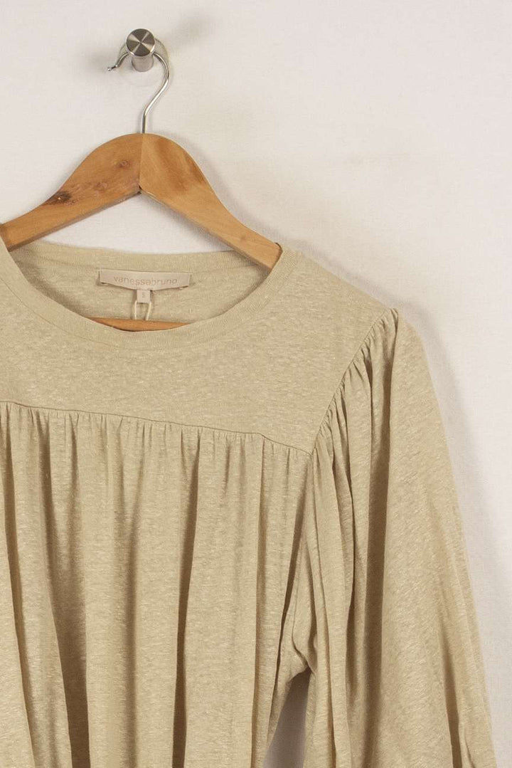 Robe beige/grise de la marque Vanessa Bruno | PARAD27658 - Vendu par Paradigme - Image 1