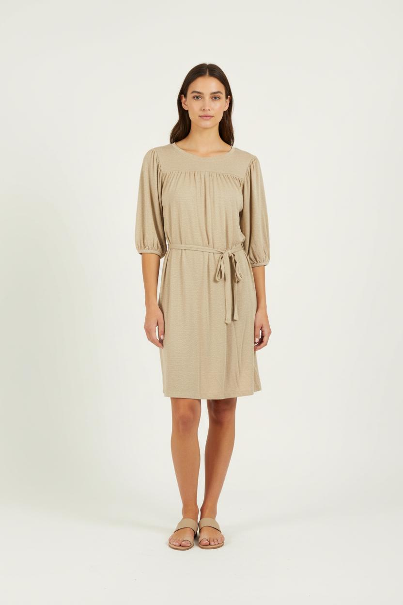 Robe beige/grise - Taille S/36