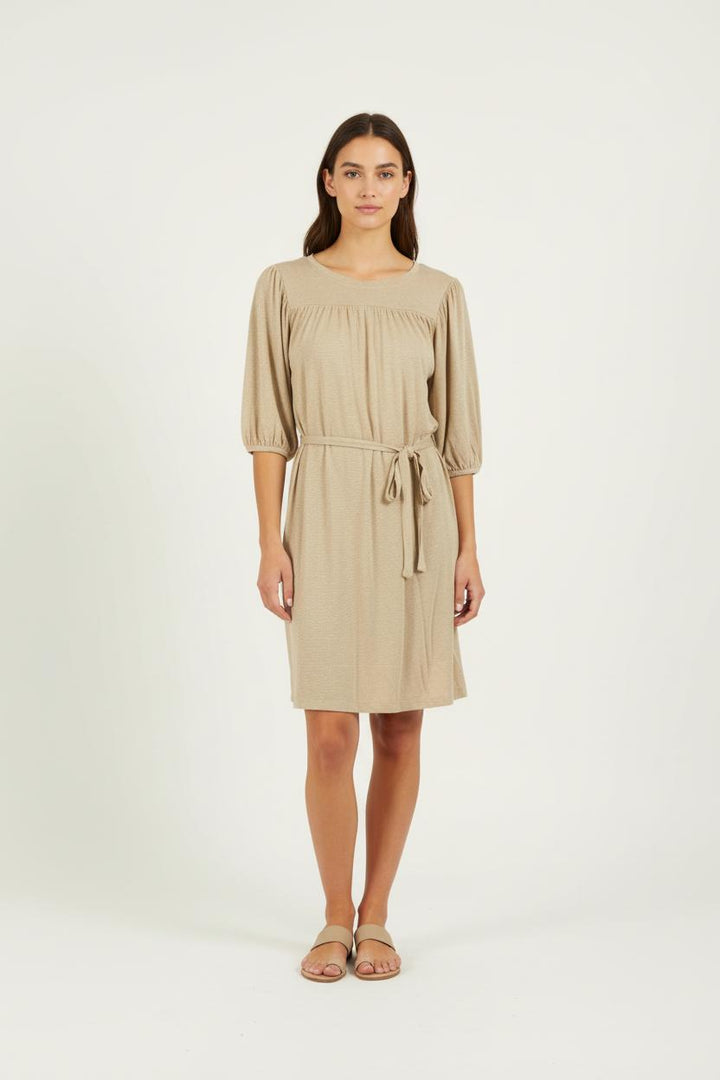 Robe beige/grise - Taille S/36