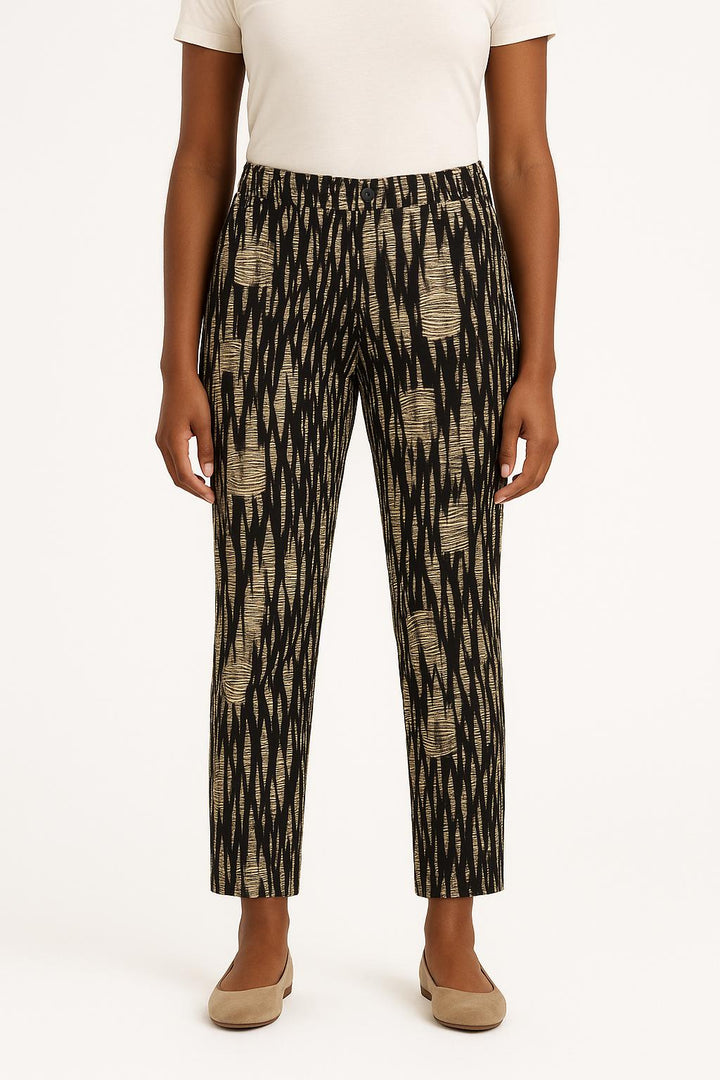 Pantalon Noir et Beige - Taille M/38 de la marque La Fée Maraboutée | PARAD27684 - Vendu par Paradigme - Image 1