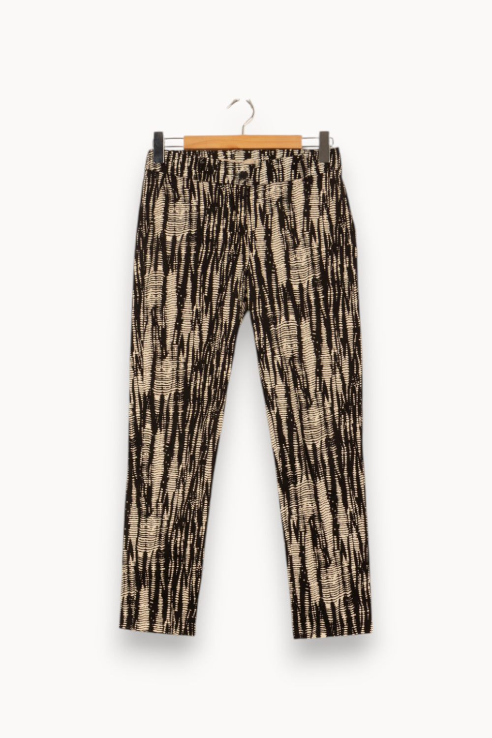 Pantalon Noir et Beige - Taille M/38 de la marque La Fée Maraboutée | PARAD27684 - Vendu par Paradigme - Image 2