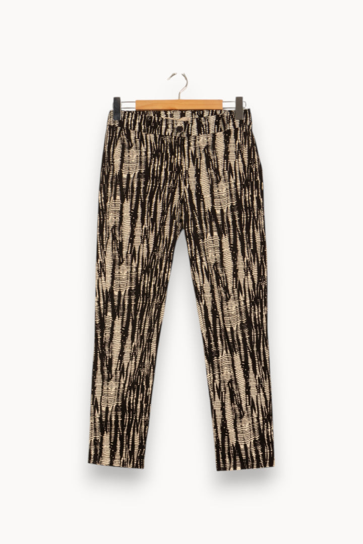 Pantalon Noir et Beige - Taille M/38 de la marque La Fée Maraboutée | PARAD27684 - Vendu par Paradigme - Image 2