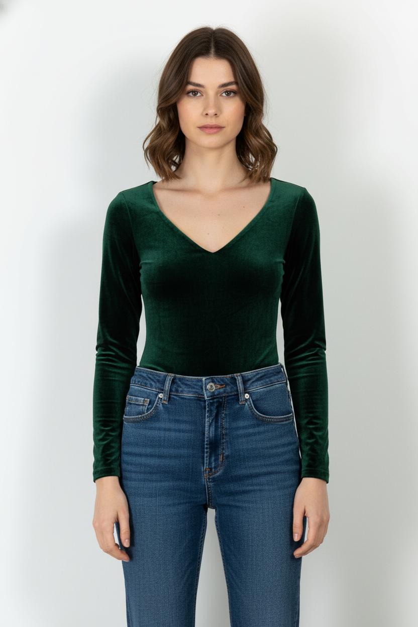 Body Vert - Taille L/40 de la marque La Petite Etoile | PARAD27704 - Vendu par Paradigme - Image 1