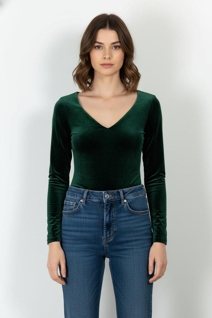 Body Vert - Taille L/40 de la marque La Petite Etoile | PARAD27704 - Vendu par Paradigme - Image 1