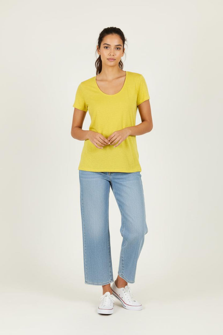 T-shirt jaune - Taille XS/34