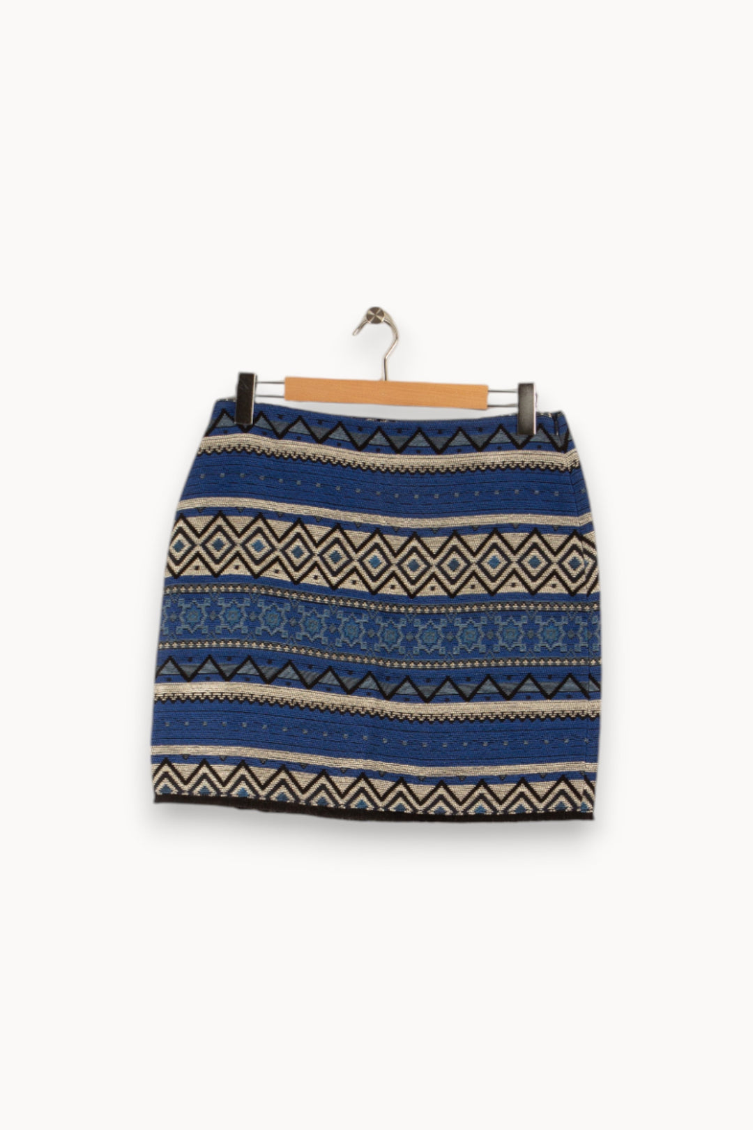 Jupe bleue à motifs - Taille XL/42
