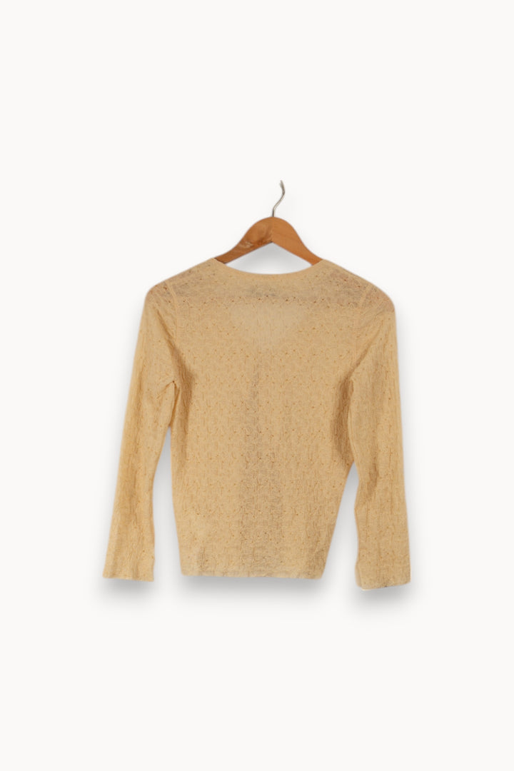 Cardigan beige de la marque One Step | PARAD27725 - Vendu par Paradigme - Image 3
