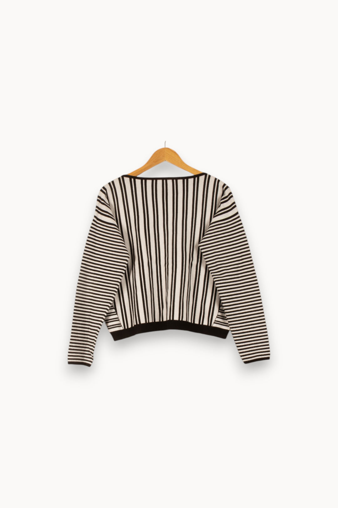 Pull Blanc et Noir - Taille M/38 de la marque Weekend Max Mara | PARAD27745 - Vendu par Paradigme - Image 4