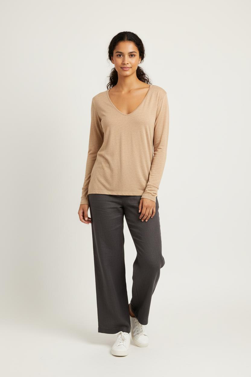Tshirt Beige - Taille XS/34