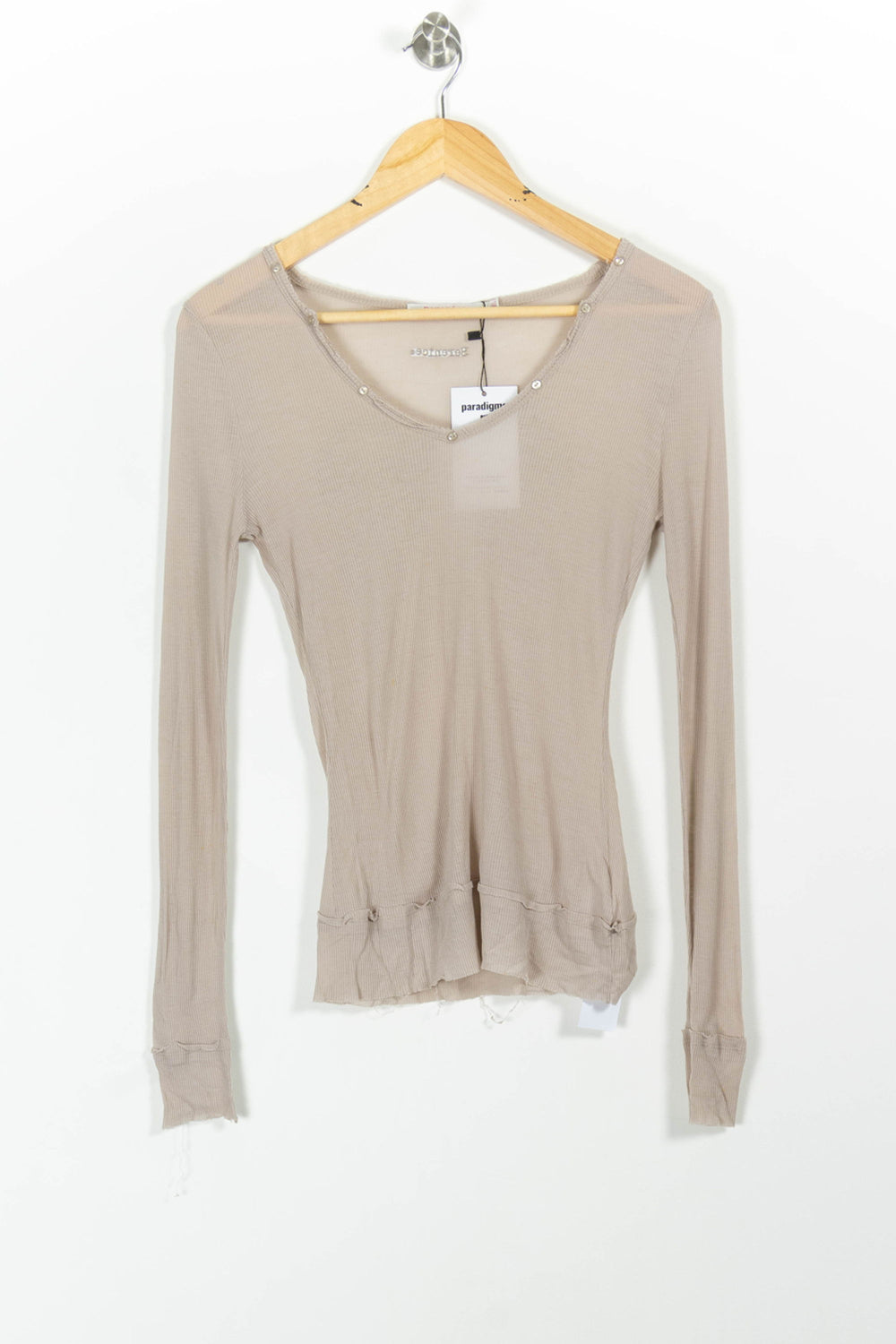 Tee-shirt manches longues Beige - Taille XS/34 de la marque Bérénice | PARAD27788 - Vendu par Paradigme - Image 2