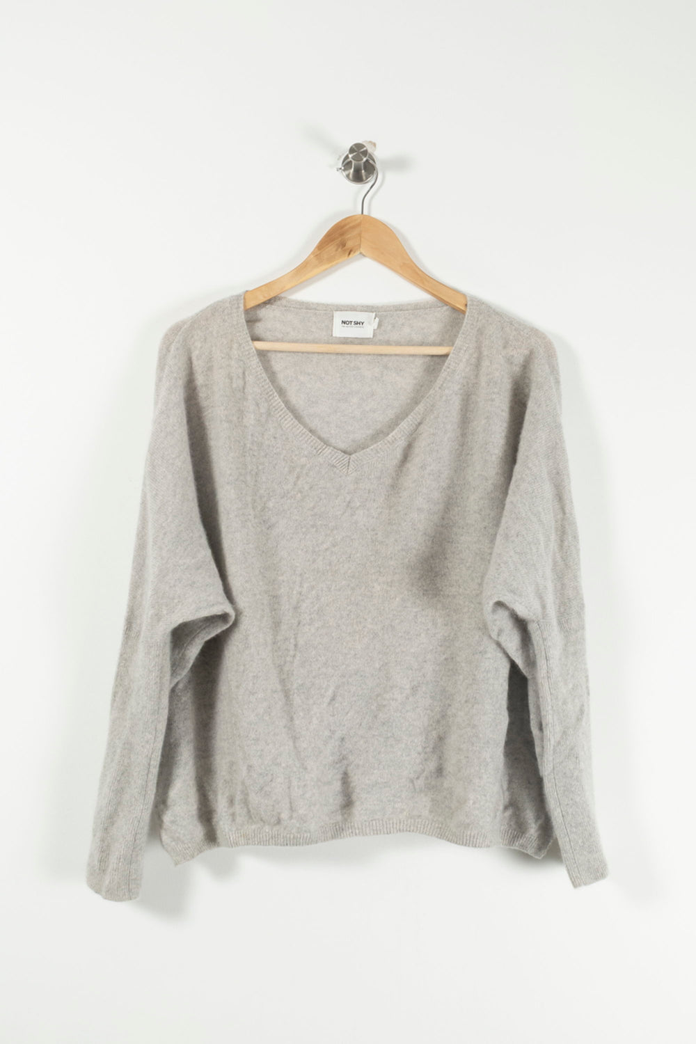 Pull Gris - Taille S/36 de la marque Notshy Cashmere | PARAD27796 - Vendu par Paradigme - Image 2