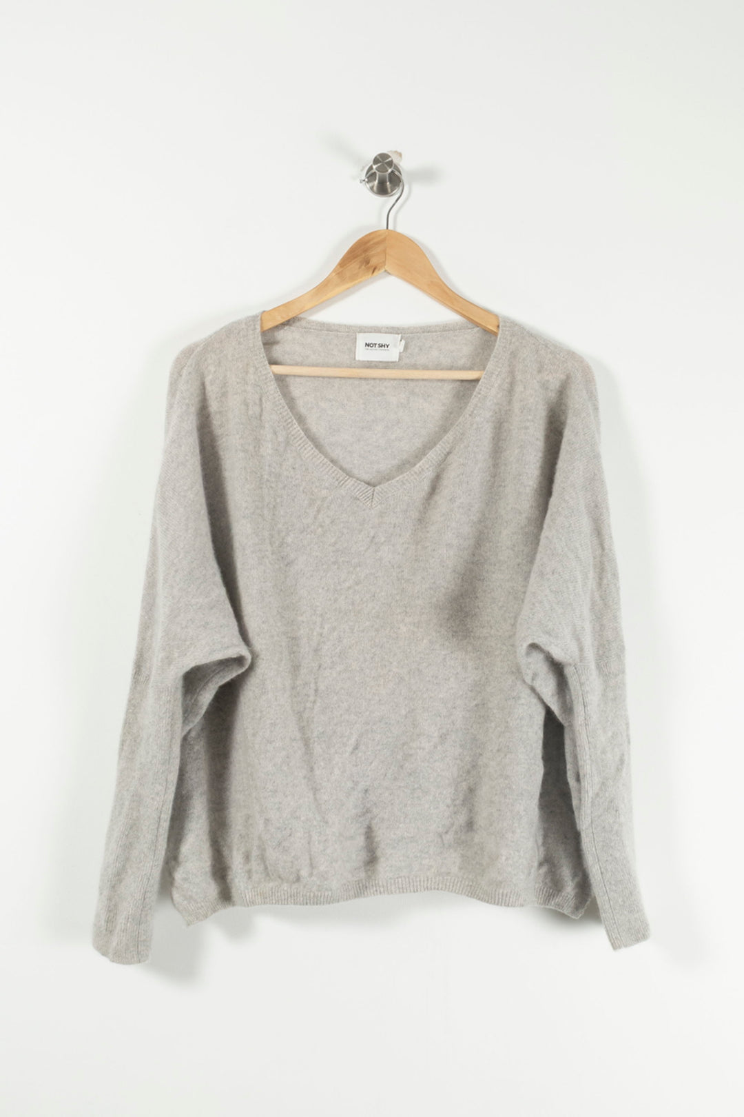 Pull Gris - Taille S/36 de la marque Notshy Cashmere | PARAD27796 - Vendu par Paradigme - Image 2