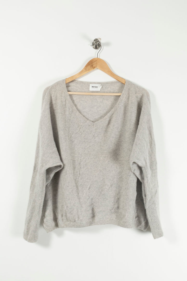 Pull Gris - Taille S/36 de la marque Notshy Cashmere | PARAD27796 - Vendu par Paradigme - Image 2