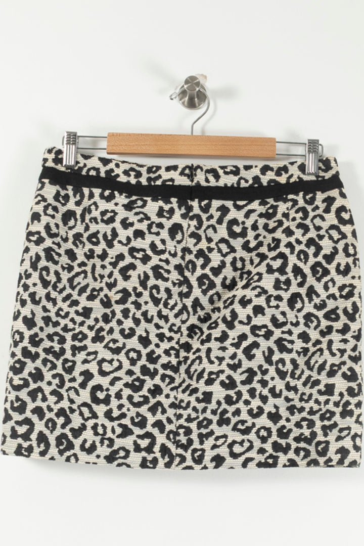 Jupe Courte Beige et Noire - Taille L/40 de la marque Comptoir des Cotonniers | PARAD27837 - Vendu par Paradigme - Image 4