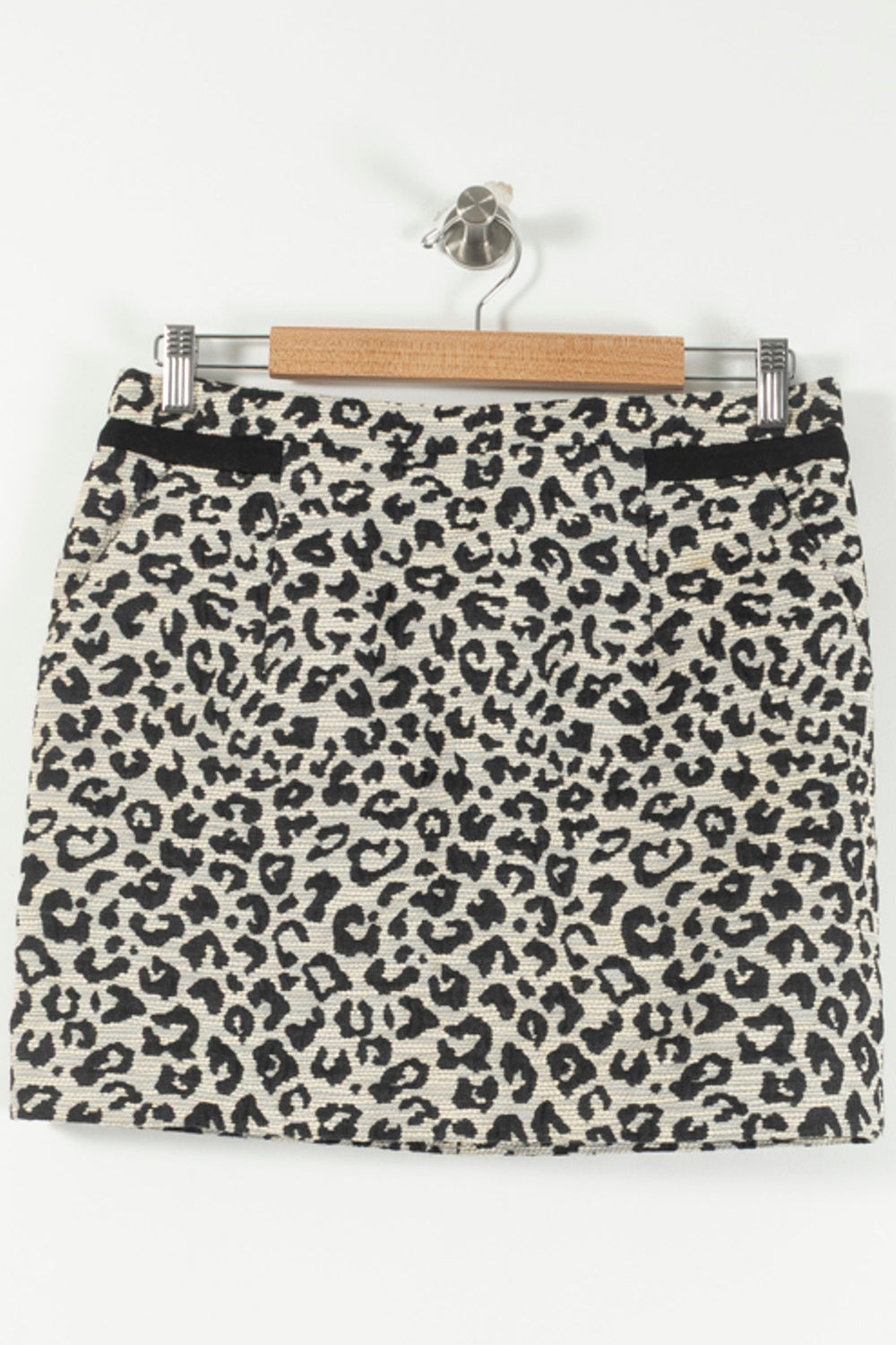 Jupe Courte Beige et Noire - Taille L/40 de la marque Comptoir des Cotonniers | PARAD27837 - Vendu par Paradigme - Image 2
