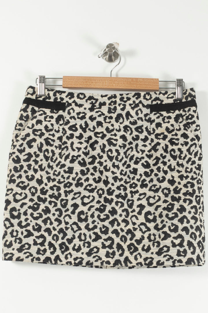 Jupe Courte Beige et Noire - Taille L/40 de la marque Comptoir des Cotonniers | PARAD27837 - Vendu par Paradigme - Image 2
