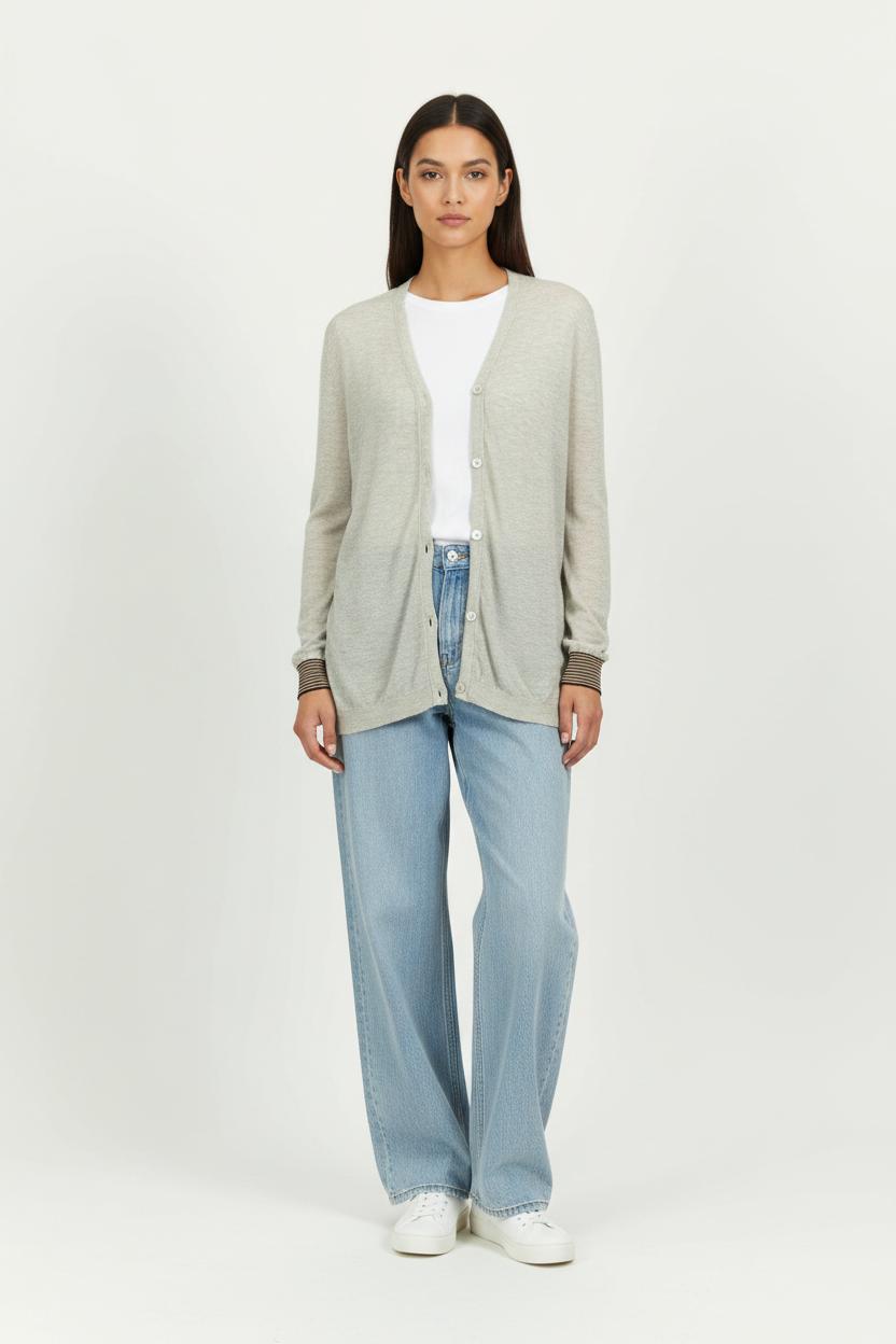 Cardigan Gris - Taille M/38 de la marque Bellerose | PARAD27888 - Vendu par Paradigme - Image 1