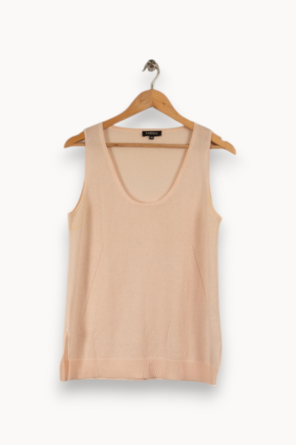 Pull sans manche rose de la marque Caroll | PARAD27895 - Vendu par Paradigme - Image 1