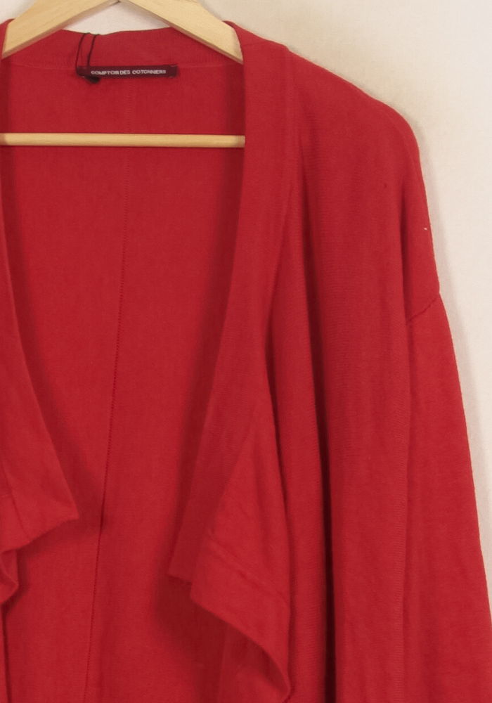 Cardigan Rouge - Taille M/38 de la marque Comptoir des Cotonniers | PARAD27945 - Vendu par Paradigme - Image 3