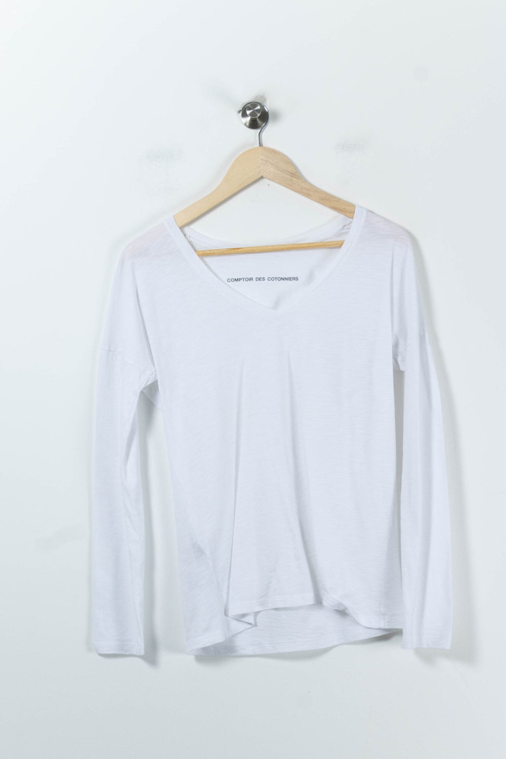 Tee-shirt Manches Longues Blanc - Taille M/38 de la marque Comptoir des Cotonniers | PARAD27953 - Vendu par Paradigme - Image 2