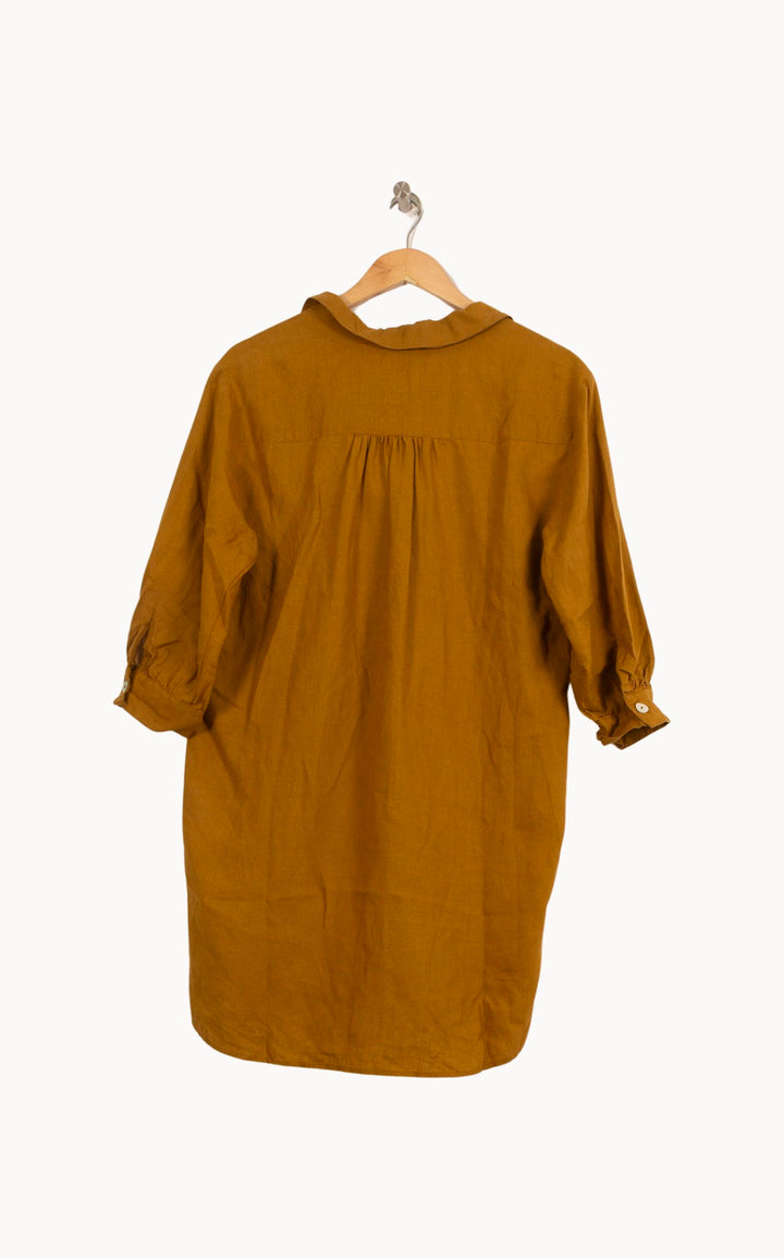 Robe Chemise Orange - Taille S/36 de la marque Maison 123 | PARAD28006 - Vendu par Paradigme - Image 4