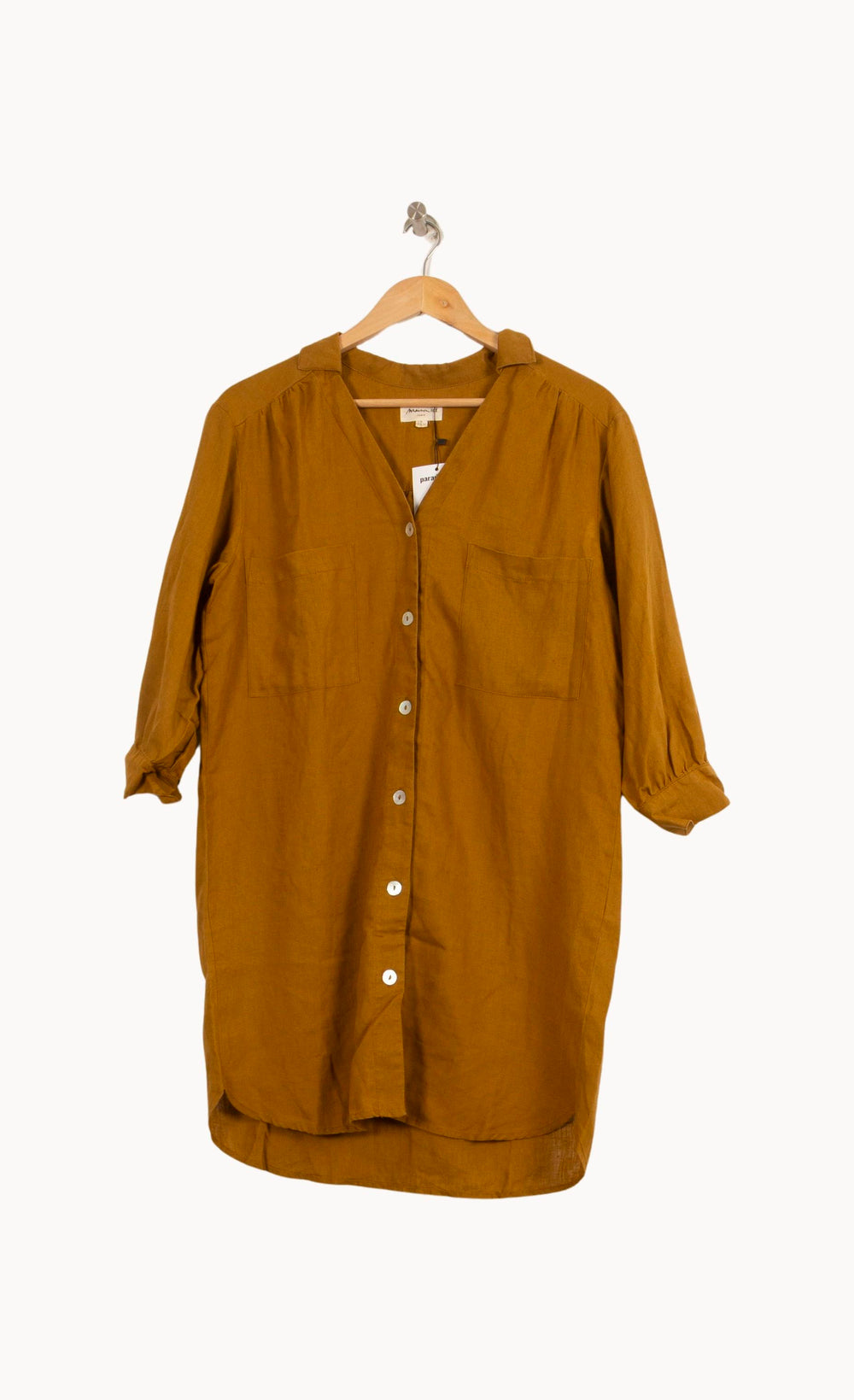 Robe Chemise Orange - Taille S/36 de la marque Maison 123 | PARAD28006 - Vendu par Paradigme - Image 2