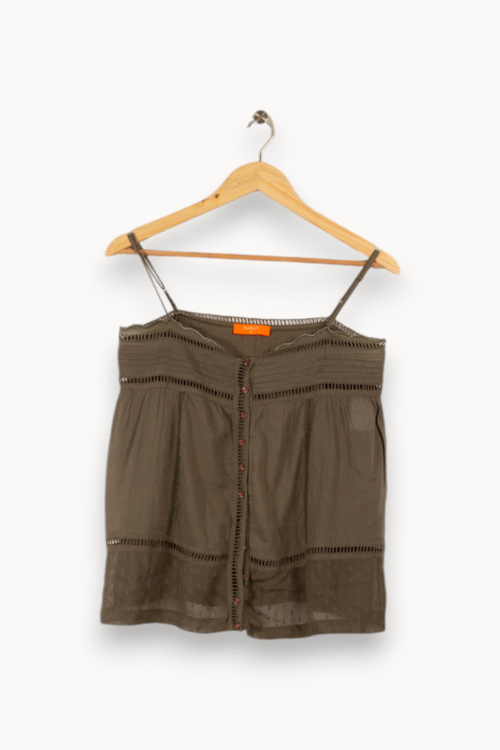 Blouse kaki vert de la marque ba&sh | PARAD28024 - Vendu par Paradigme - Image 1
