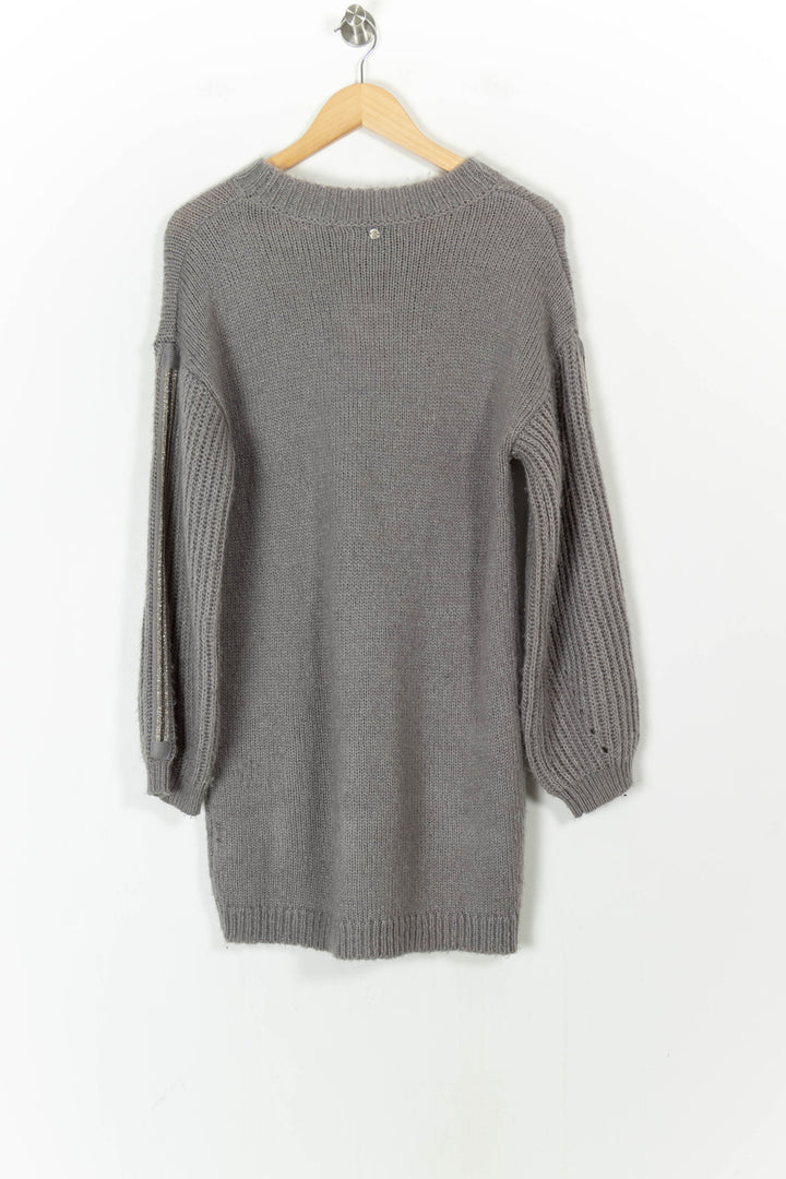 Robe Pull Grise - Taille M/38 de la marque IKKS | PARAD28034 - Vendu par Paradigme - Image 4