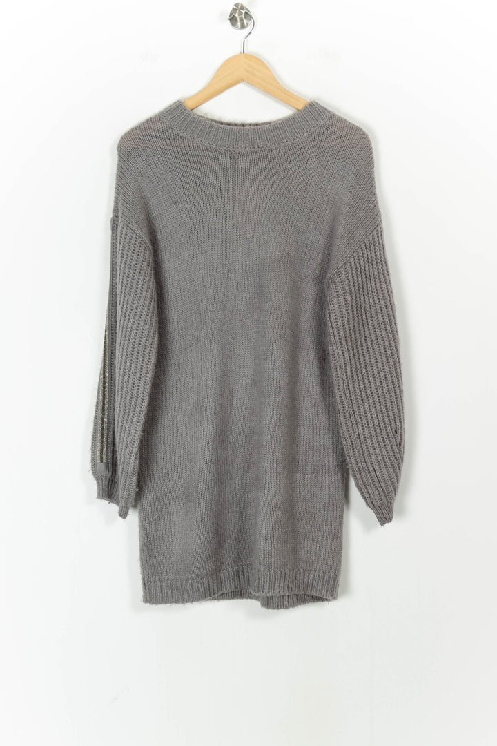 Robe Pull Grise - Taille M/38 de la marque IKKS | PARAD28034 - Vendu par Paradigme - Image 2