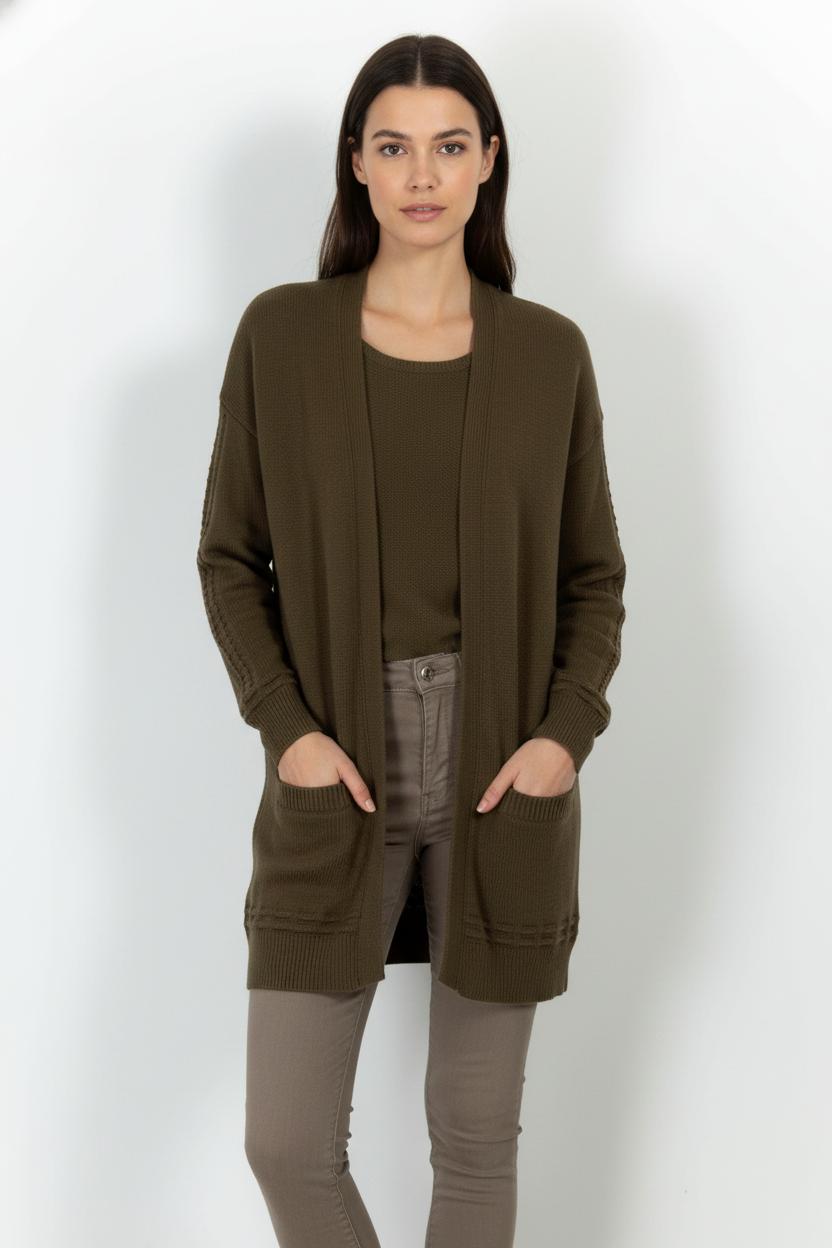 Cardigan Marron - Taille S/36 de la marque IKKS | PARAD28046 - Vendu par Paradigme - Image 1