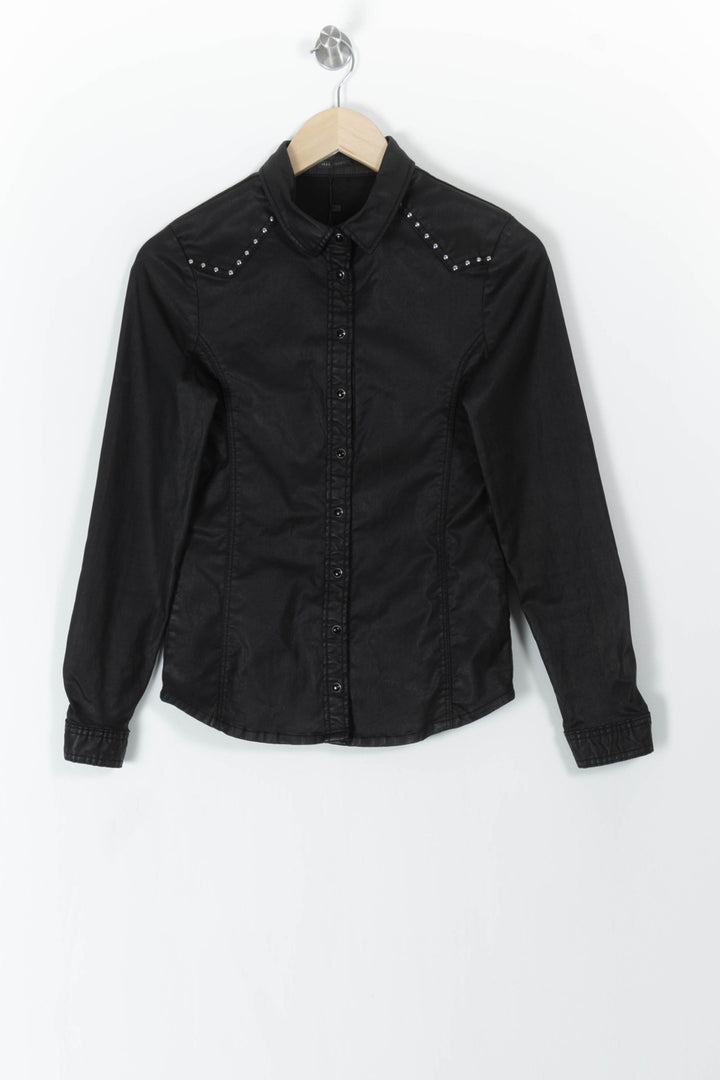 Chemise Noire - Taille XS/34 de la marque IKKS | PARAD28051 - Vendu par Paradigme - Image 2