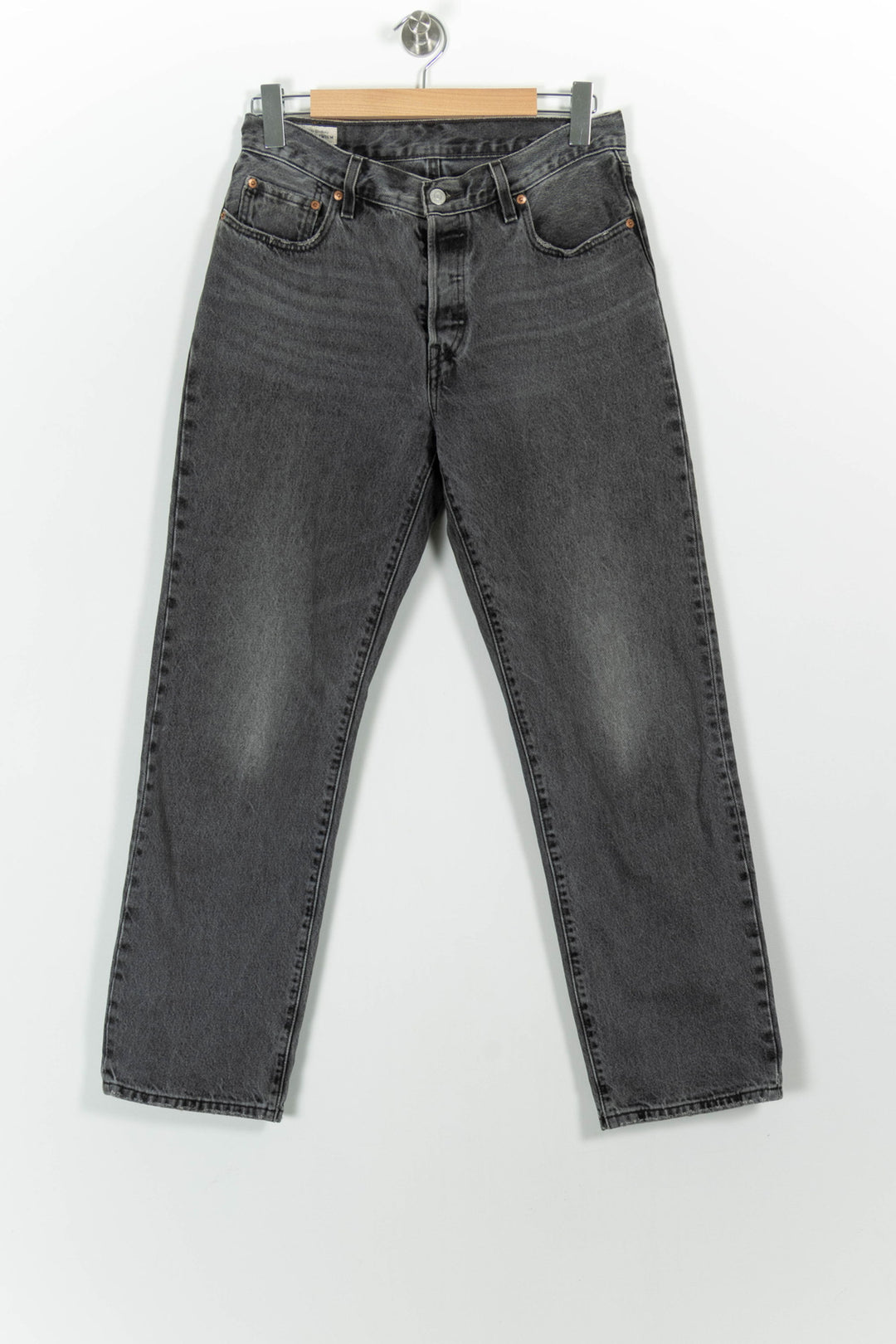 Jean Droit Gris - Taille M/38 de la marque Levi's | PARAD28052 - Vendu par Paradigme - Image 2