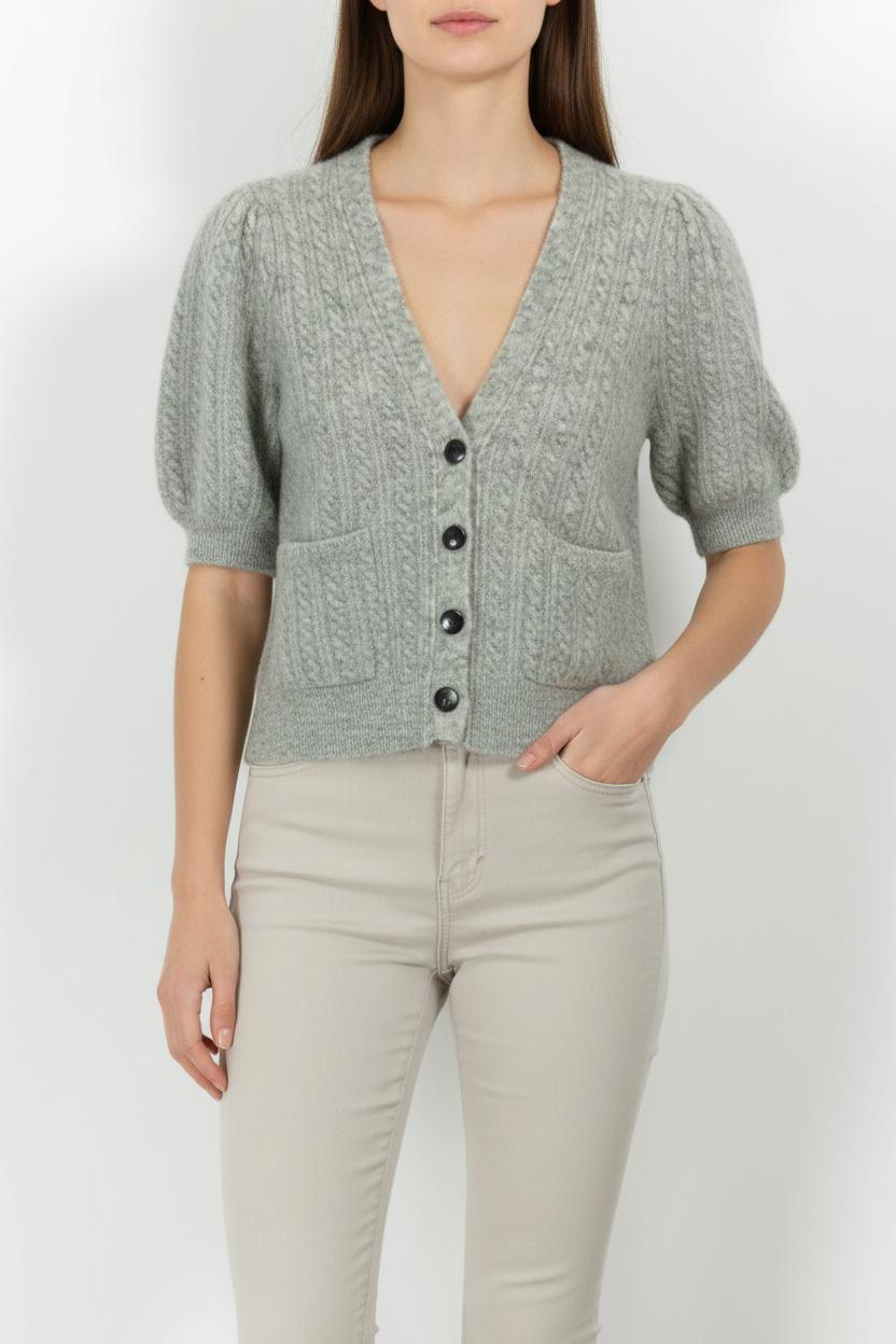 Cardigan Gris - Taille S/36 de la marque Sézane | PARAD28097 - Vendu par Paradigme - Image 1