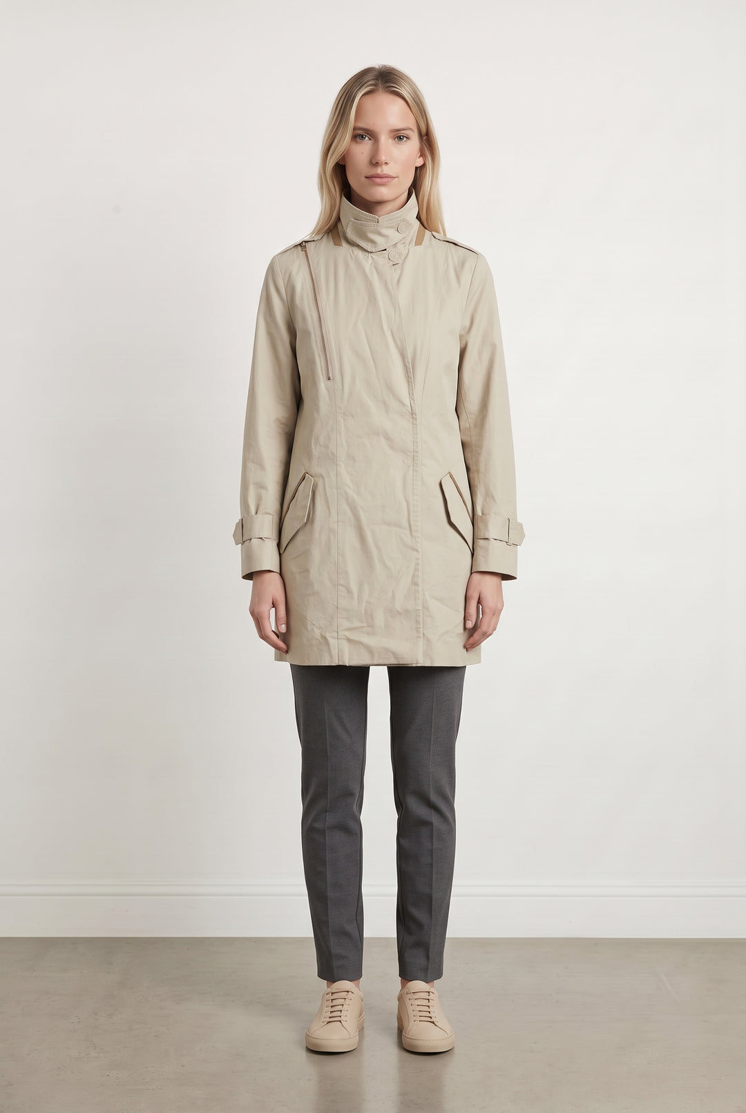 Trench Beige - Taille S/36 de la marque IKKS | PARAD28181 - Vendu par Paradigme - Image 1
