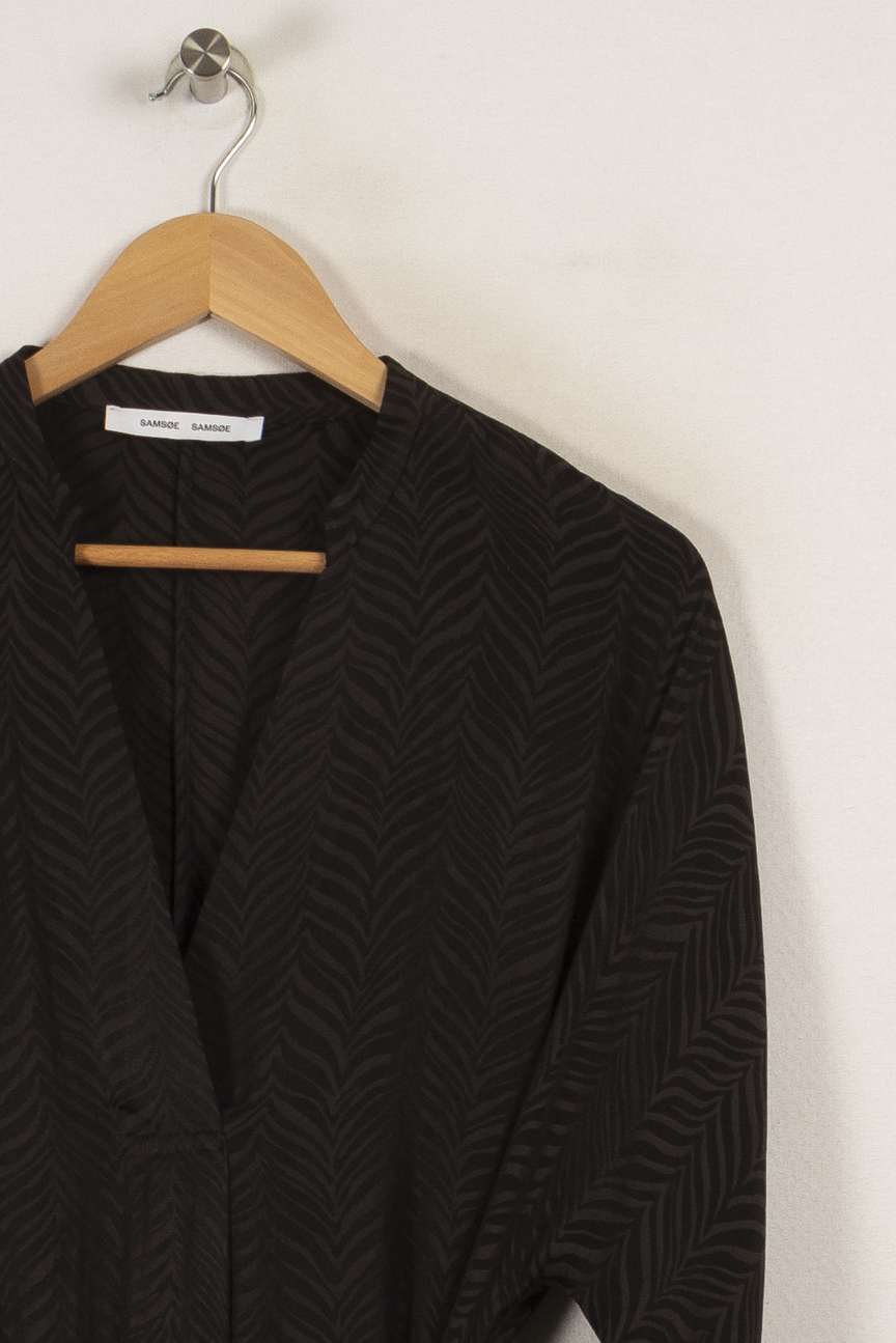 Robe longue noire de la marque Samsoe Samsoe | PARAD28301 - Vendu par Paradigme - Image 2