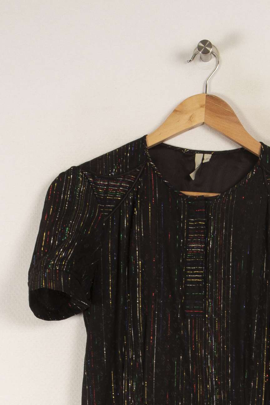 Robe noire brillante de la marque IRO | PARAD28305 - Vendu par Paradigme - Image 2