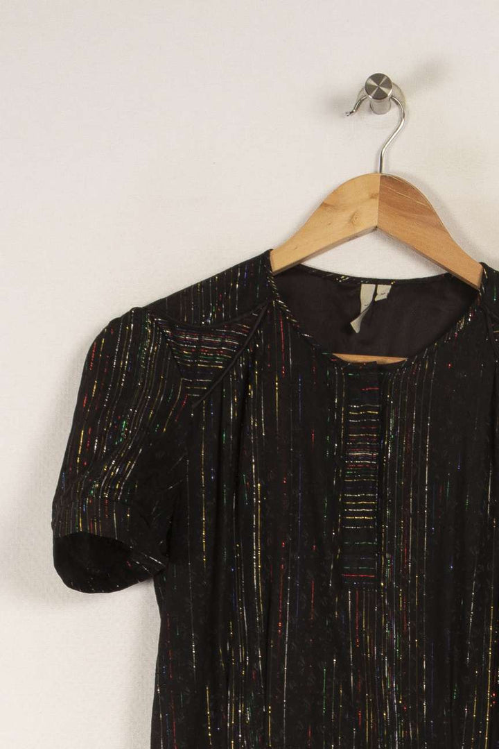 Robe noire brillante de la marque IRO | PARAD28305 - Vendu par Paradigme - Image 2