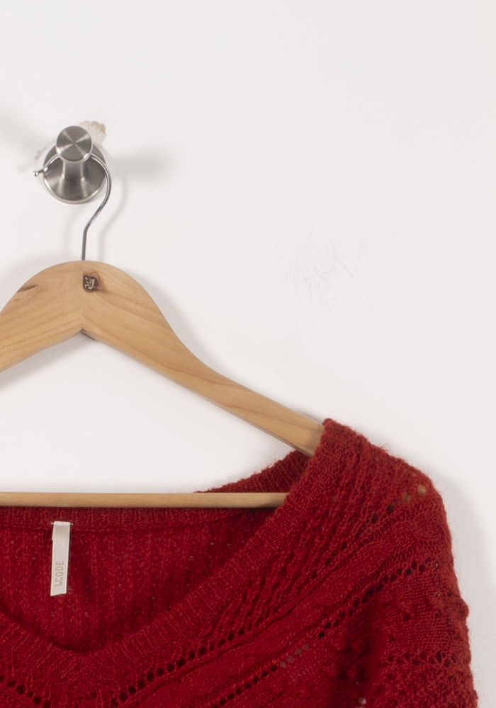 Pull Rouge - Taille S/36 de la marque I.Code | PARAD28326 - Vendu par Paradigme - Image 3