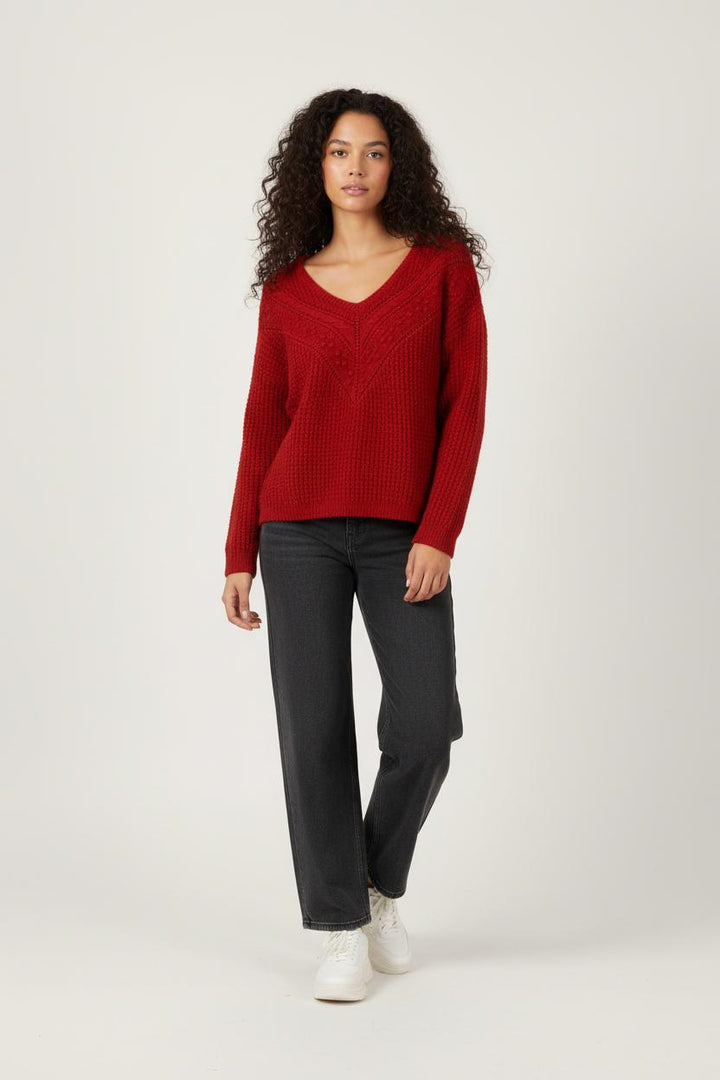 Pull Rouge - Taille S/36 de la marque I.Code | PARAD28326 - Vendu par Paradigme - Image 1